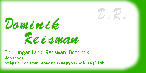 dominik reisman business card